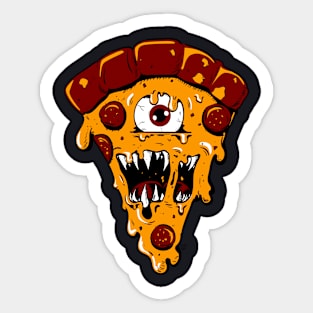 Monster of a Slice Sticker